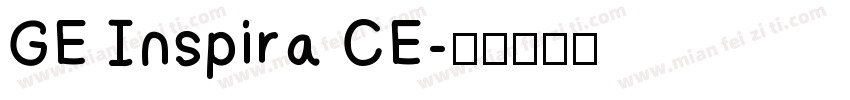 GE Inspira CE字体转换